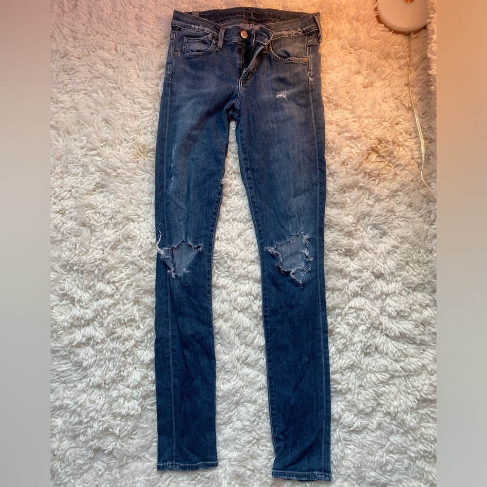 Citizens of Humanity ripped skinny jeans size 26